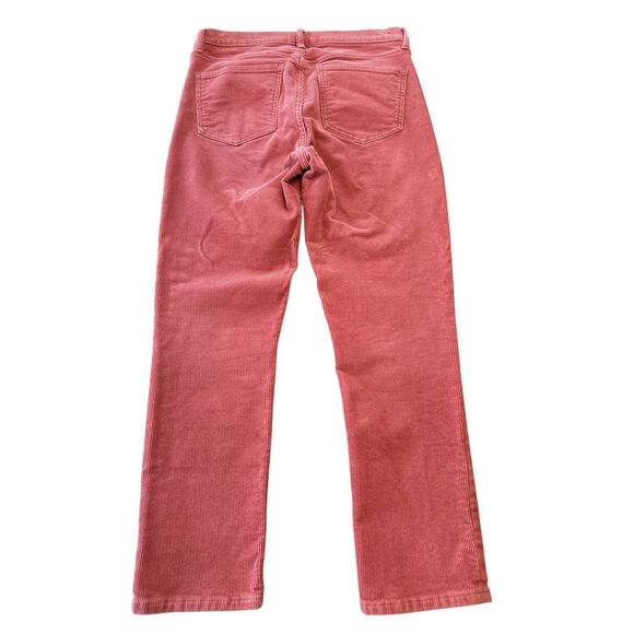 Gap Denim Womens Size 8/29 Cigarette High Rise Corduroy Pants Salmon Red - Picture 2 of 8